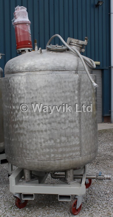 1400 litres stainless steel reactor vessel 2