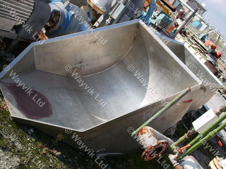 500 Litres Stainless Steel Tipping Skips