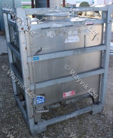 1000 Litre Stainless Steel IBC Vessel by BISON