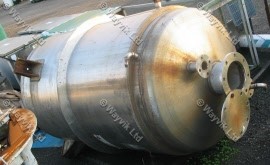 1400 Litres Stainless Steel 316 Jacketed Process Vessel