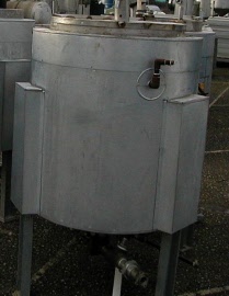 310 Litres Stainless Steel Jacketed Open Top Process Vessel