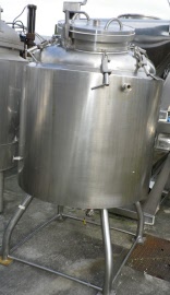 565 Litres Stainless Steel Jacketed Pressure / Vacuum Vessel