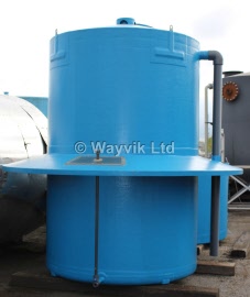 8000 Litres uPVC Lined GRP Bunded Vertical Storage Vessel