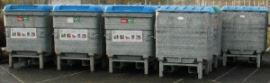 Taylor Continental Trade 1280 Galvanised Mild Steel Waste Bin