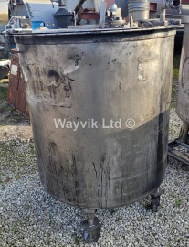 900 Litres Stainless Steel Mixing Vessel ATEX Air Drive