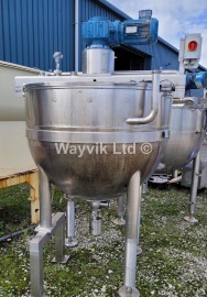 960 Litres Stainless Steel Hemispherical Jacketed Mixing Pan